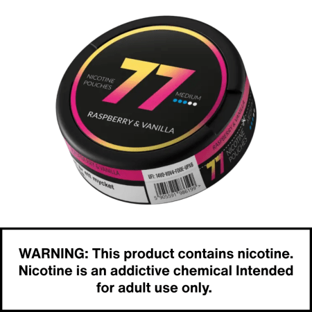 77 Raspberry & Vanilla 10 mg
